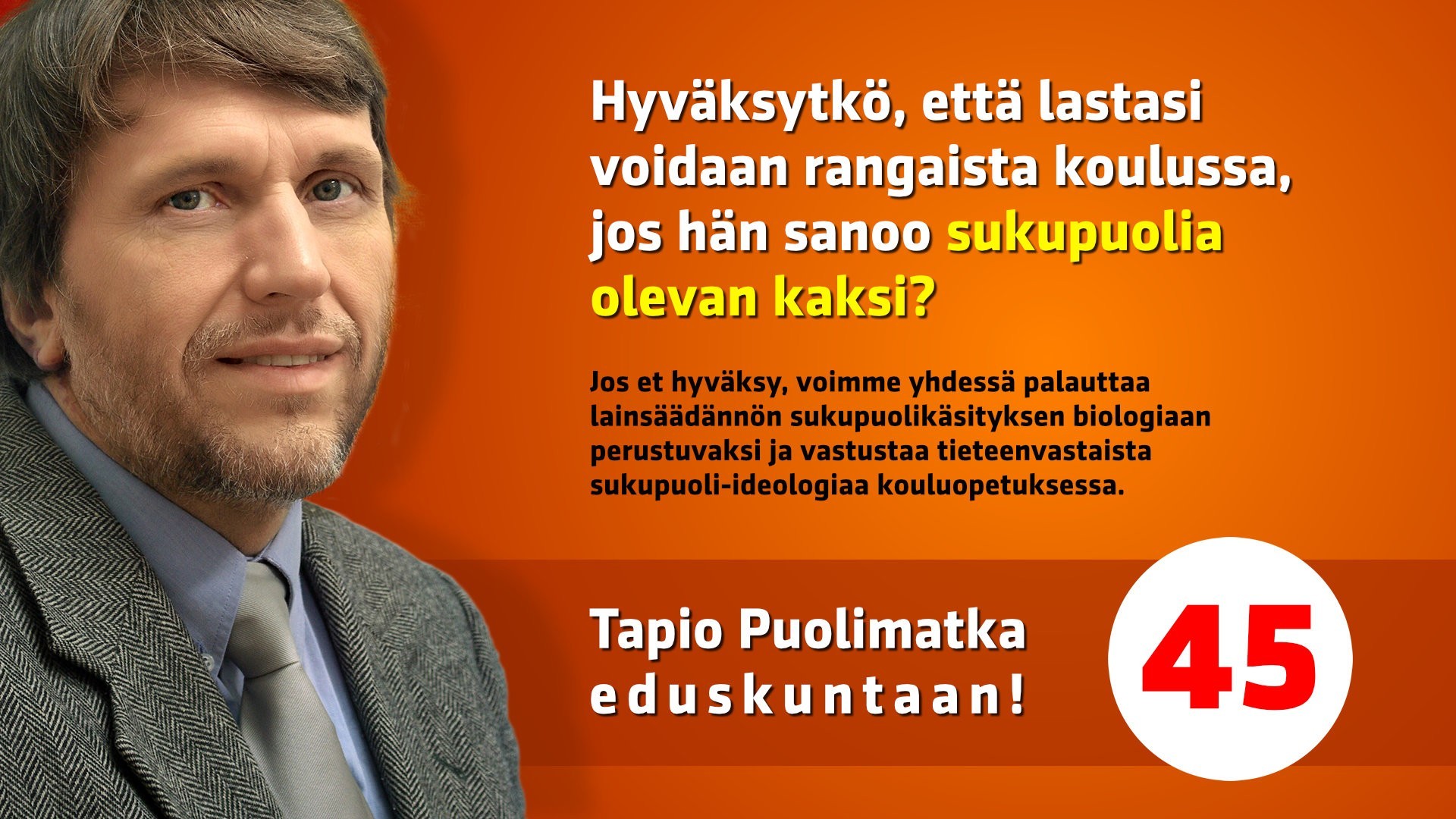 Eduskuntavaalit 2023 - Tapio Puolimatka